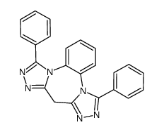 9H-Bis(1,2,4)triazolo(4,3-a:3',4'-d)(1,5)benzodiazepine,6,12-diphenyl Structure