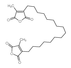 1,16-BIS(4-METHYL-2,5-DIOXO-3-FURANYL)HEXADECANE结构式