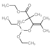 3-Pentenoic acid,3-[(diethoxyphosphino)oxy]-2,2,4-trimethyl-, ethyl ester结构式