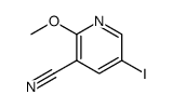 5-iodo-2-methoxy-nicotinonitrile结构式