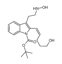 (Z)-tert-butyl 3-(2-(hydroxyamino)ethyl)-2-(5-hydroxypent-1-enyl)-1H-indole-1-carboxylate Structure