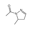 1-(3-methyl-3,4-dihydropyrazol-2-yl)ethanone结构式