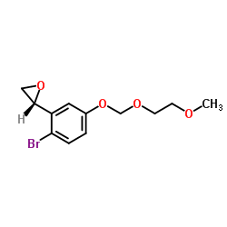 (2R)-2-{2-Bromo-5-[(2-methoxyethoxy)methoxy]phenyl}oxirane Structure