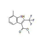 Methyl 7-Methyl-2-(trifluoromethyl)-1H-indole-3-carboxylate Structure
