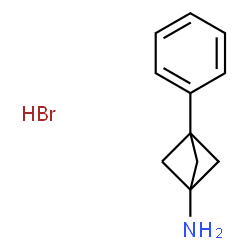 3-phenylbicyclo[1.1.1]pentan-1-amine hydrobromide structure