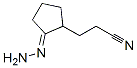 Cyclopentanepropanenitrile, 2-hydrazono- (9CI)结构式