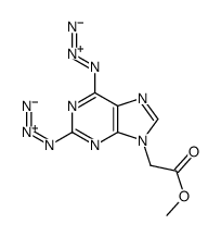 methyl 2-(2,6-diazidopurin-9-yl)acetate结构式