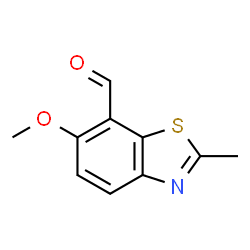 7-Benzothiazolecarboxaldehyde,6-methoxy-2-methyl-(9CI) Structure