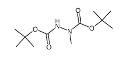 di-tert-butyl 1-methylhydrazine-1,2-dicarboxylate Structure