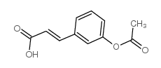 2-Propenoic acid,3-[3-(acetyloxy)phenyl]- structure