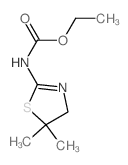 Ethyl 5,5-dimethyl-4,5-dihydro-1,3-thiazol-2-ylcarbamate Structure