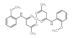 Copper,bis[N-(2-methoxyphenyl)-3-oxobutanamidato-O1,O3]- (9CI) picture