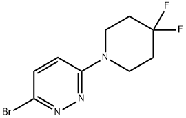 3-溴-6-(4,4-二氟-1-哌啶基)哒嗪结构式