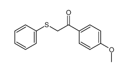 1-(4-methoxy-phenyl)-2-phenylsulfanyl-ethanone Structure