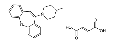 1-benzo[b][1]benzoxepin-5-yl-4-methylpiperazine,(E)-but-2-enedioic acid结构式