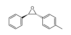 trans-(2R,3R)-2-(4-methylphenyl)-3-phenyl oxirane Structure