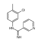 N'-(3-Chloro-4-methylphenyl)-3-pyridinecarboximidamide结构式