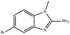 5-溴-1-甲基-1H-苯并咪唑-2-胺结构式