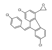 (E,Z)-9-(4-Chlorophenyl)Methylene-5-oxiranyl-2,7-dichlorofluorene structure