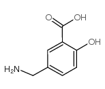 5-(aminomethyl)-2-hydroxybenzoic acid Structure