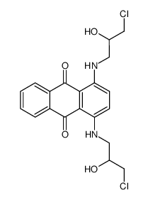 1,4-bis[(3-chloro-2-hydroxypropyl)amino]anthraquinone结构式