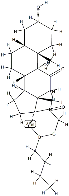 17,21-(Butylboranediyl)bisoxy-3α-hydroxy-5β-pregnane-11,20-dione picture