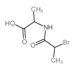 Alanine,N-(2-bromo-1-oxopropyl)-结构式