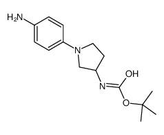 [1-(4-AMINO-PHENYL)-PYRROLIDIN-3-YL]-CARBAMIC ACID TERT-BUTYL ESTER Structure