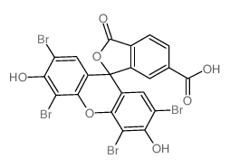 2',4',5',7'-四溴-3',6'-二羟基-3-羰基-3H-螺-[异苯并呋喃-1,9'-氧杂蒽]-6-羧酸图片