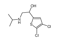 1-(4,5-dichlorothiophen-2-yl)-2-(propan-2-ylamino)ethanol结构式