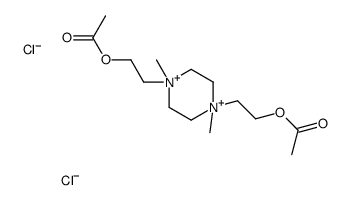 2-[4-(2-acetyloxyethyl)-1,4-dimethylpiperazine-1,4-diium-1-yl]ethyl acetate,dichloride结构式