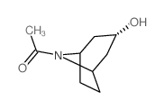 1-(3-hydroxy-8-azabicyclo[3.2.1]oct-8-yl)ethanone结构式