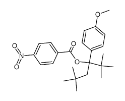 4-Nitro-benzoic acid 1-tert-butyl-1-(4-methoxy-phenyl)-3,3-dimethyl-butyl ester Structure