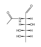 2-acetylamino-2,6-dideoxy-L-glucose结构式