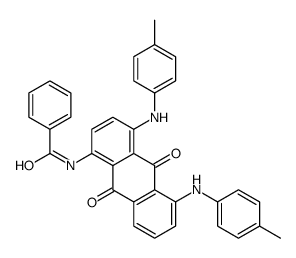 N-[4,5-bis(4-methylanilino)-9,10-dioxoanthracen-1-yl]benzamide Structure