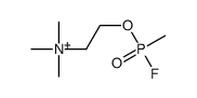 2-[fluoro(methyl)phosphoryl]oxyethyl-trimethylazanium Structure