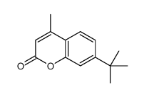 7-tert-butyl-4-methylchromen-2-one Structure