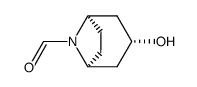 8-Azabicyclo[3.2.1]octane-8-carboxaldehyde, 3-hydroxy-, endo- (9CI)结构式