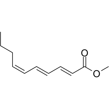 (2E,4E,6Z)-2,4,6-癸三烯酸甲酯结构式