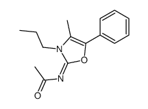 N-(4-methyl-5-phenyl-3-propyl-1,3-oxazol-2-ylidene)acetamide Structure