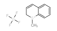 tetrafluoro-l4-borane, 1-methyl-1,2-dihydrothiochromenylium salt Structure