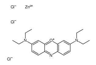 3,7-bis(diethylamino)phenoxazin-5-ium chloride, compound with zinc chloride picture