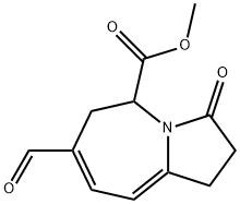 7-Formyl-2,3,5,6-tetrahydro-3-oxo-1H-pyrrolo[1,2-a]azepine-5-carboxylic acid methyl ester structure