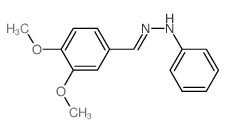 Benzaldehyde,3,4-dimethoxy-, 2-phenylhydrazone Structure