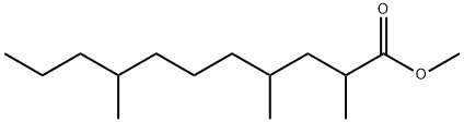 2,4,8-Trimethylundecanoic acid methyl ester结构式