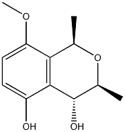 1H-2-Benzopyran-4,5-diol, 3,4-dihydro-8-methoxy-1,3-dimethyl-, (1R,3S,4R)-rel- (9CI) picture