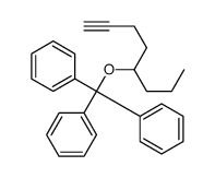 [oct-7-yn-4-yloxy(diphenyl)methyl]benzene结构式