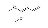 1,1-dimethoxy-buta-1,3-diene结构式