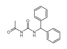 N-acetyl-N'-benzhydryl-urea Structure