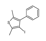 3-iodo-2,5-dimethyl-4-phenylthiophene结构式